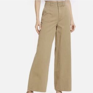 Good American Good Skate Khaki Wide Leg Pants